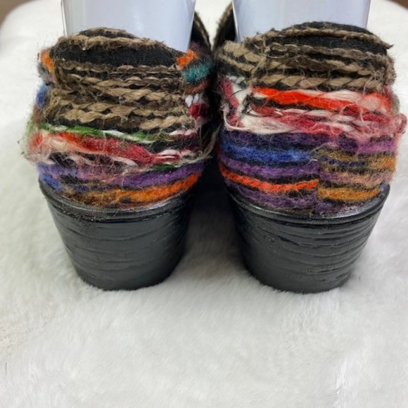 Unique B.O.C. Nadiyya Multicolor Yarn Clogs Size 8M‎ - Picture 8 of 11